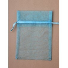  Wedding/MEDIUM Organza Gift / Favour Bag.In Aquamarine 