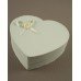 Rosebud Heart Shaped Ivory Gift Box 