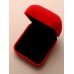 Small Square Hinged Red Flocked Gift Box.Ideal For Shamballa Earrings and Rings