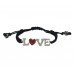 Diamante Crystal Love Charm Bracelet In A Gift Box.(Lovely Valentine Gift)