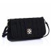 Black Suede Fashion Handbag