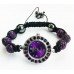 Beautiful  Purple Shamballa Watch