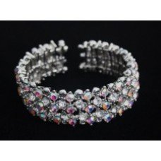  Multi colour Diamond reflected Crystal Stone Bangle