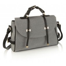 Grey Felt Satchel Grey Bag