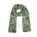 Bright Animal Print Thin Scarf Light Green