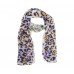 Bright Animal Print Thin Scarf Grey