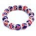 Multi Union Flag Crystal Bracelet 