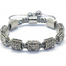 Beautiful Silver Shamballa Bracelet