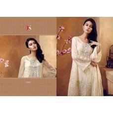 Z72004 WHITE DEEPSY CHINON PAKISTANI STYLE SALWAR SUIT 