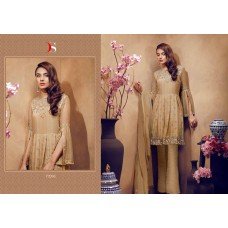 Z72006 BEIGE DEEPSY CHINON PAKISTANI STYLE SALWAR SUIT 