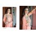 Z1545 PEACH DECENT GEORGETTE PAKISTANI STYLE SALWAR KAMEEZ SUIT