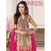 57010 Beige & Fuscia Elezita Party wear Shalwar Suit