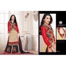 57015 Red Elezita Party wear Shalwar Suit