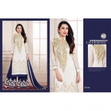 57016 White Elezita Party wear Shalwar Suit