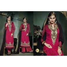 9212 Plum Fiona Lili Semi Stitched Salwar Kameez Suit