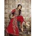 6206-C RED GLOSSY MALAIKA ARORA KHAN GEORGETTE SUIT