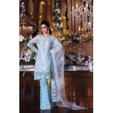 ZBD-13 BLUE MARIA B READY MADE LAWN SALWAR KAMEEZ