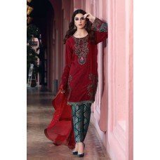 D-404 MAROON MARIA B READY MADE LAWN SALWAR KAMEEZ