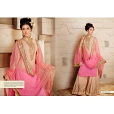 11019 PINK FALL OF GLAM BY NAKKASHI ANRKALI DRESS