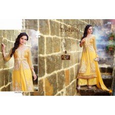 Yellow ELEGANT ROLEX PALAZZO PARTY WEAR DESIGNER DRESS 