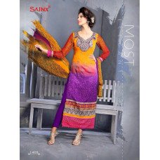 Orange OUTSTANDING SAJEELE BY SAINX PARTY WEAR SHALWAR KAMEEZ 