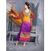 Orange OUTSTANDING SAJEELE BY SAINX PARTY WEAR SHALWAR KAMEEZ 