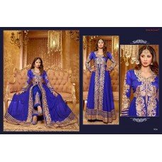 Blue BEAUTIFUL SAARA 3 WEDDING WEAR HEAVY EMBROIDERED LEHENGA 