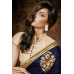 Blue and White OUTSTANDING KHAWAB WEDDING WEAR SAREE 