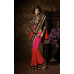 Black, Pink and Red OUTSTANDING KHAWAB WEDDING WEAR SAREE 