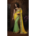 Brown, Yellow and Green OUTSTANDING KHAWAB WEDDING WEAR SAREE