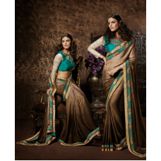 Golden and Feerozi OUTSTANDING KHAWAB WEDDING WEAR SAREE 