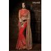 Orange and Golden OUTSTANDING KHAWAB WEDDING WEAR SAREE 