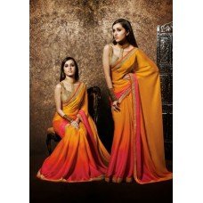 Orange OUTSTANDING KHAWAB WEDDING WEAR SAREE