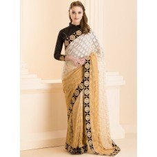 CS-25 BEIGE OMBRE SHADED SAREE WITH READY STITCHED BLOUSE